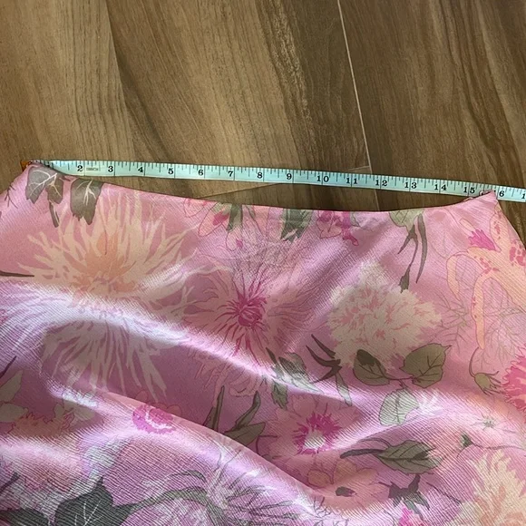 Like New Vintage Ralph Lauren Floral Pink Skirt - Picture 4 of 7